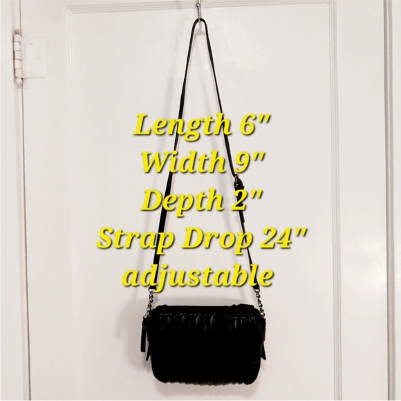 SOLD -MYSTERY NWOT Simply Vera Wang Black Faux Leather Crossbody NWOT - Picture 3 of 12